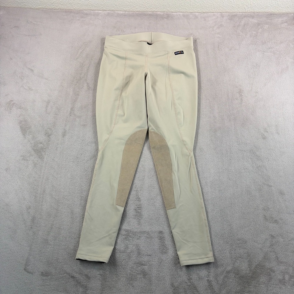 KERRITS Performance Knee Patch Riding Tight in Tan Women Large Made in USA‎ NWOT